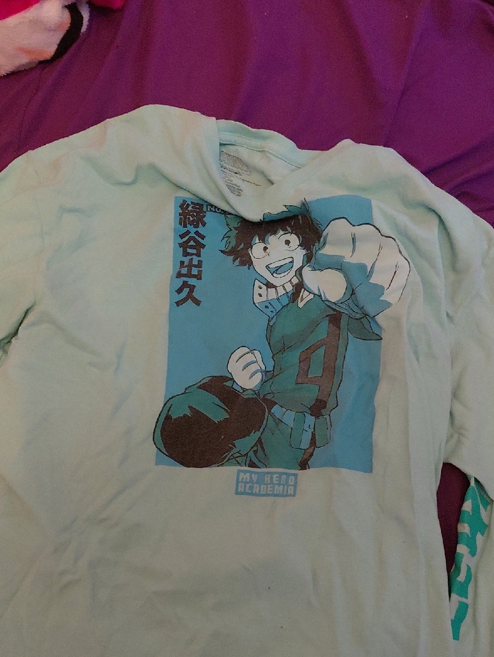 My Hero Academia Izuku Midoriya Mint Graphic Tee